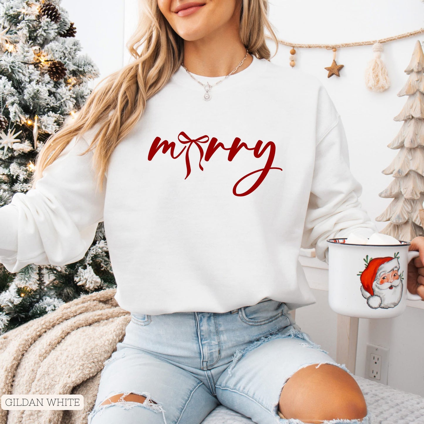Merry Bow Sweatshirt